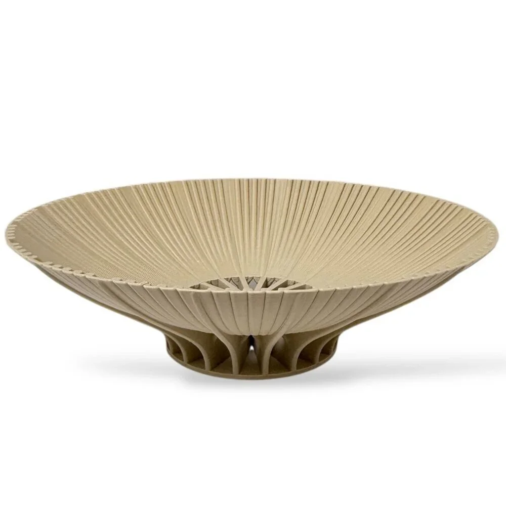 CYRK. DESIGN Radiant Fruit Bowl Beige Tan 10.75